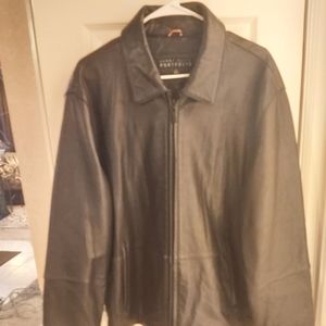 Perry Ellis Mens Leather Jacket